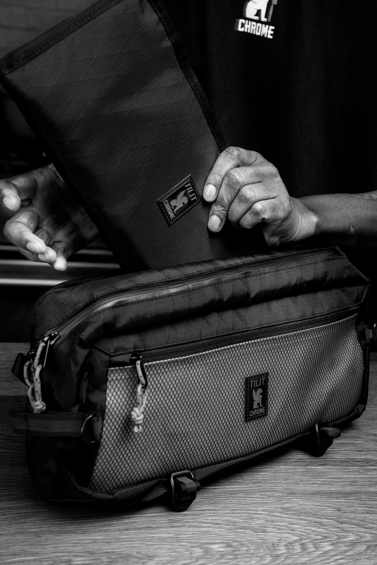 Chrome x TILIT Chef Kadet Sling Bag with Knife Roll - TILIT NYC
