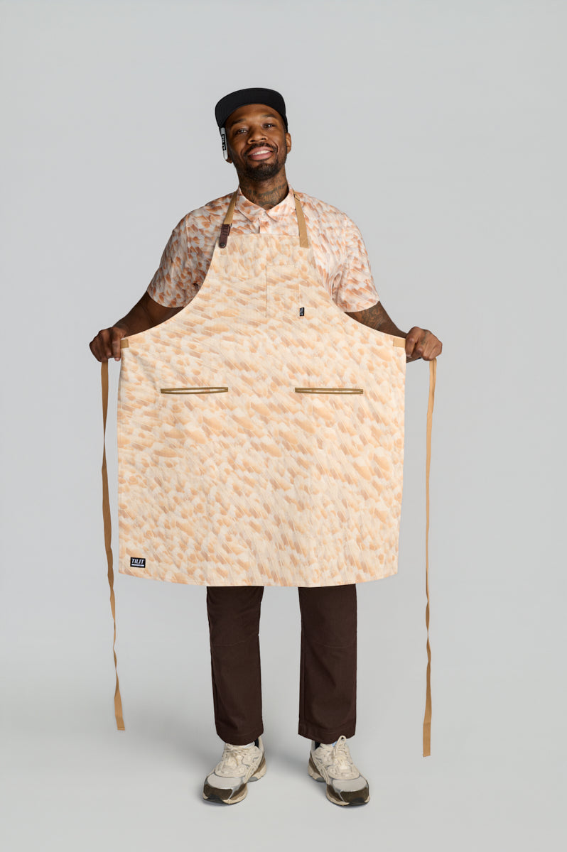 Feather Print Satterfield Apron