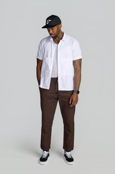 Seersucker Chef Shirt | Lightweight Short Sleeve Chef Work Shirt