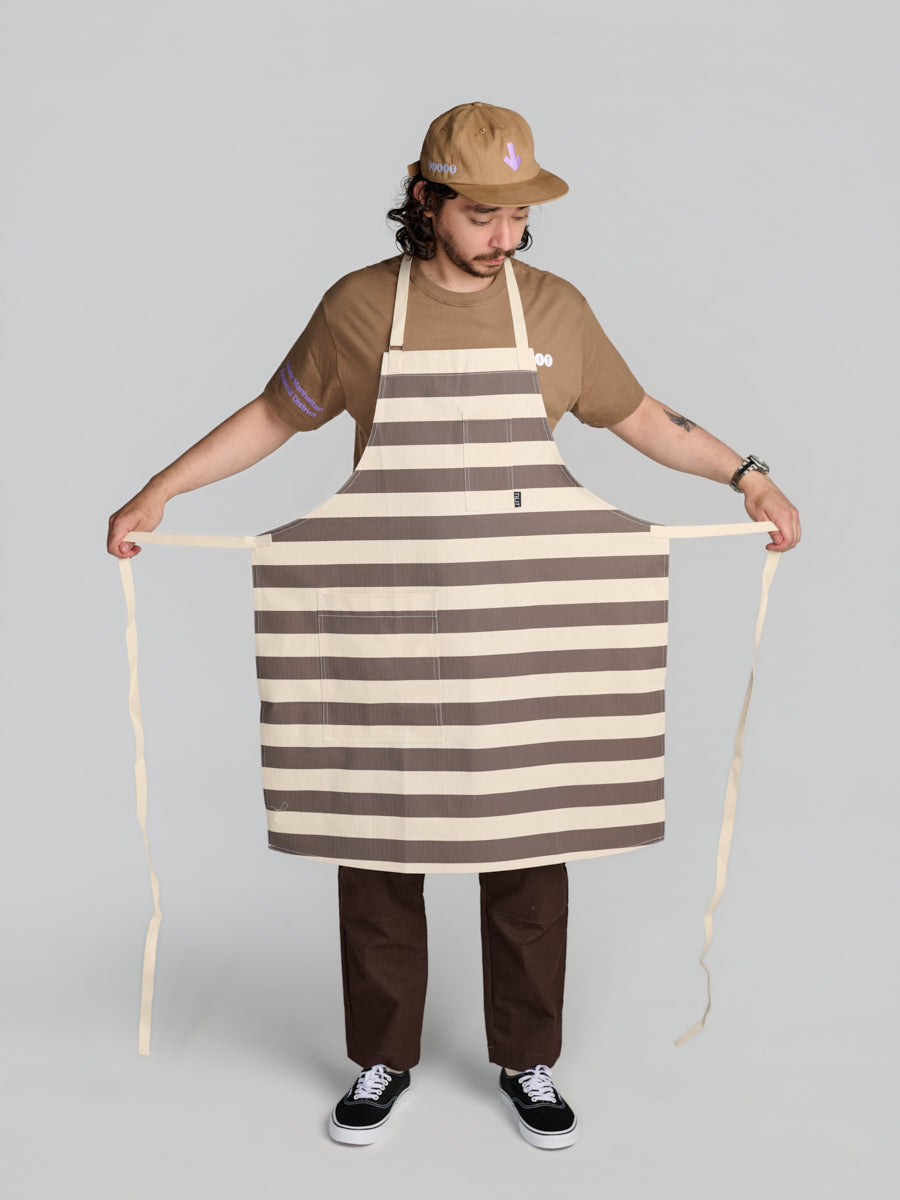 Charcoal Stripe Apron