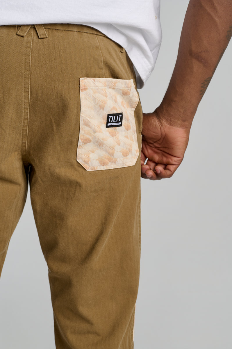 Feather Print Sunday Pants | Chef Workwear Pants | TILIT