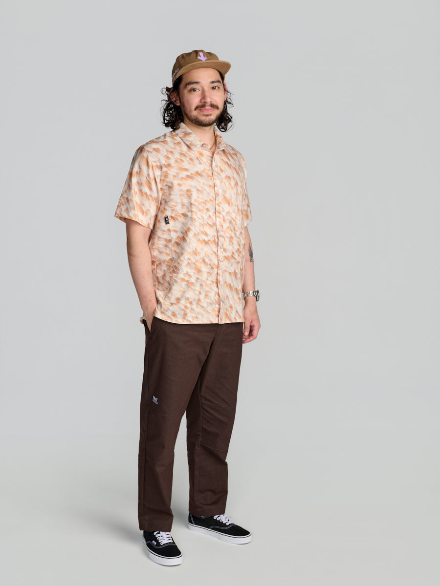 Feather Print Box Work Shirt | Chef Workwear Shirt | TILIT