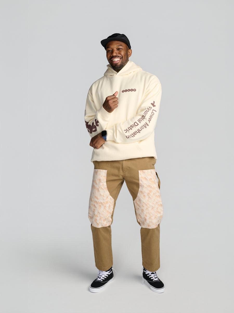 Feather Print Sunday Pants