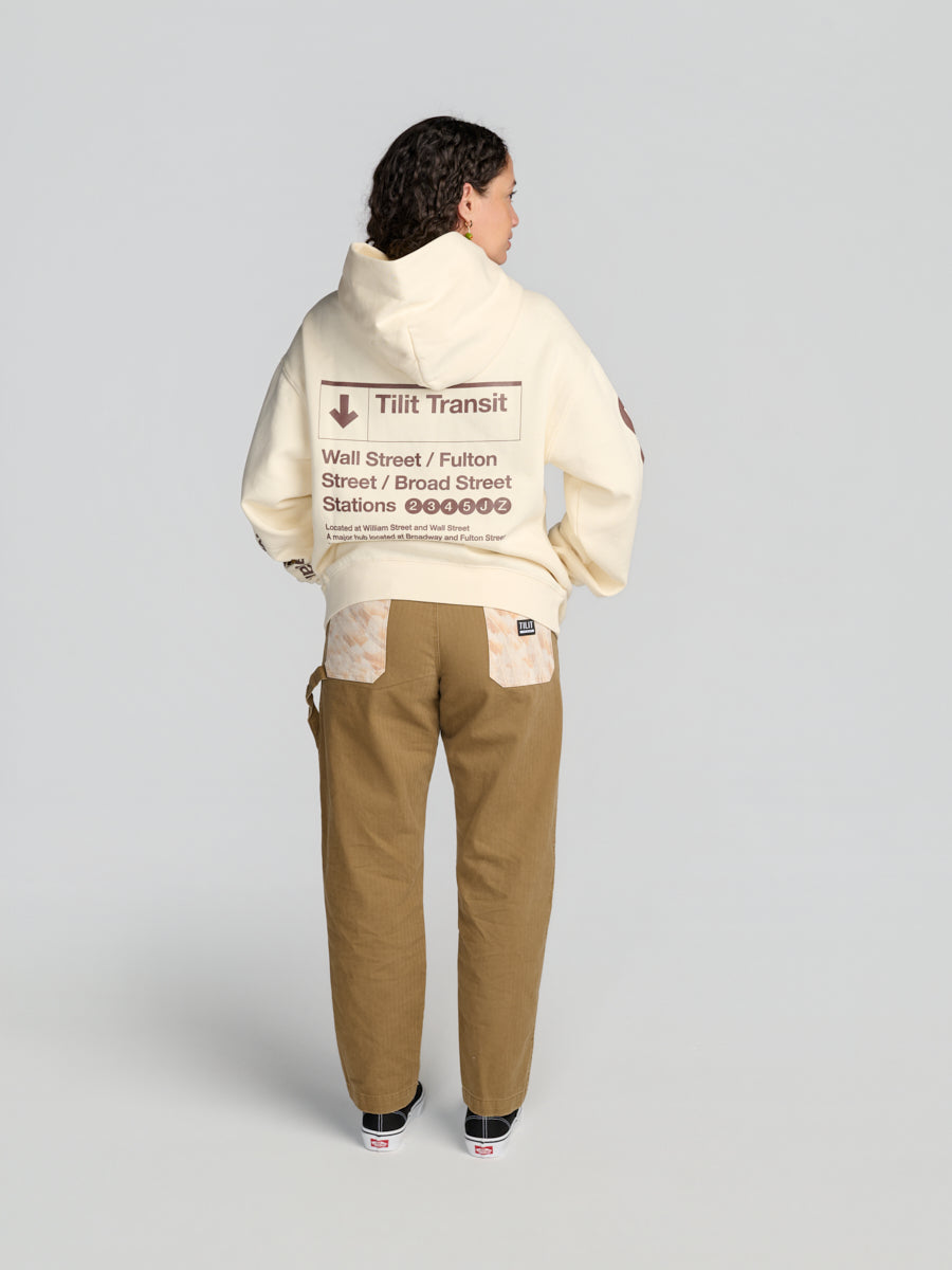 Feather Print Sunday Pants | Chef Workwear Pants | TILIT
