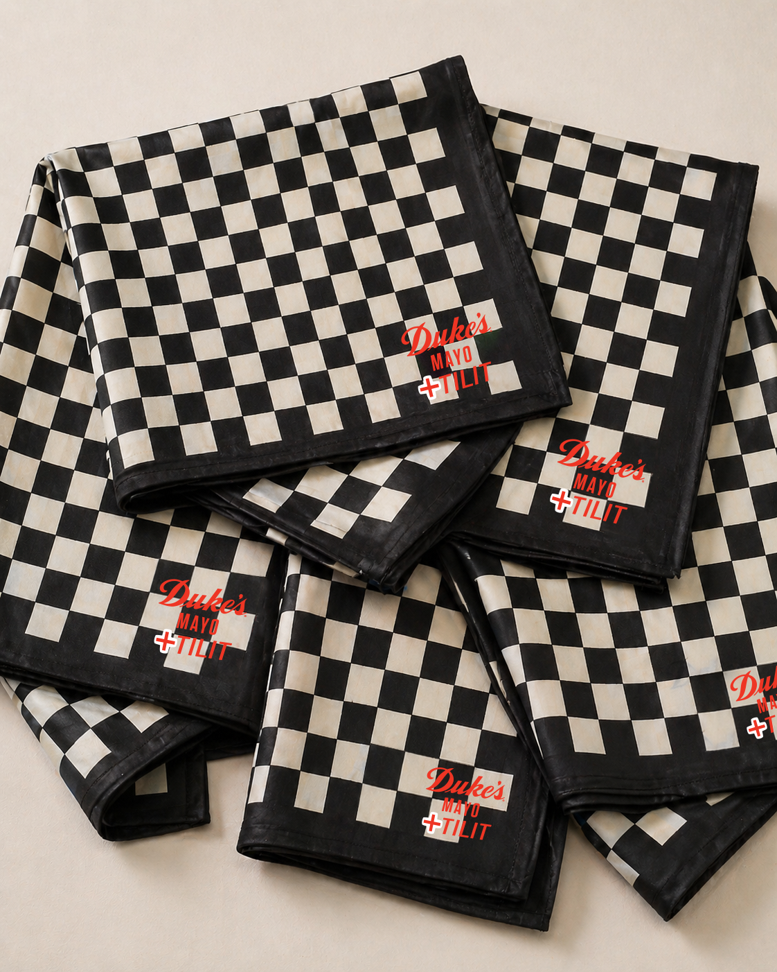 TILIT X Duke's Mayo: Checkerboard Bandana