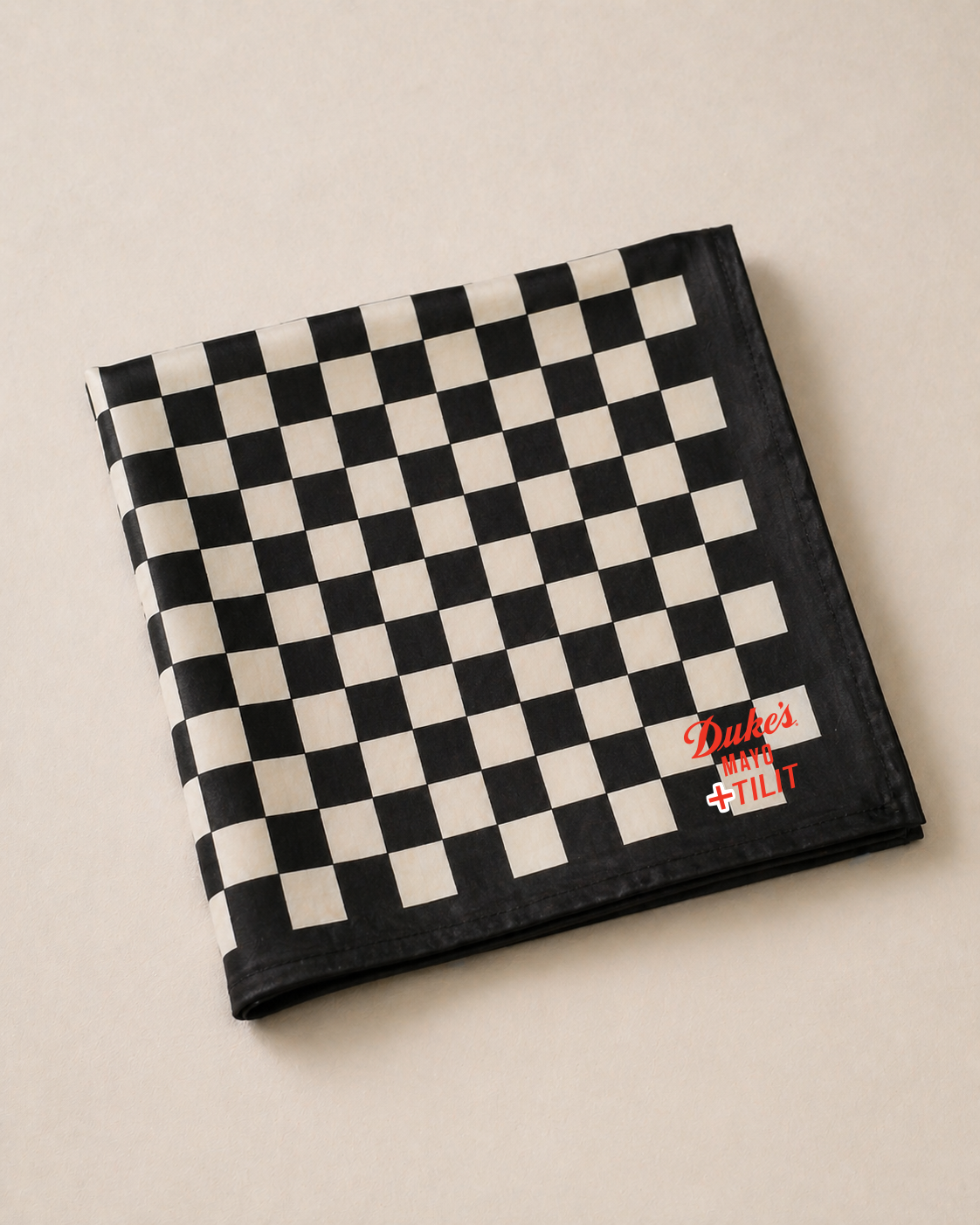 TILIT X Duke's Mayo: Checkerboard Bandana