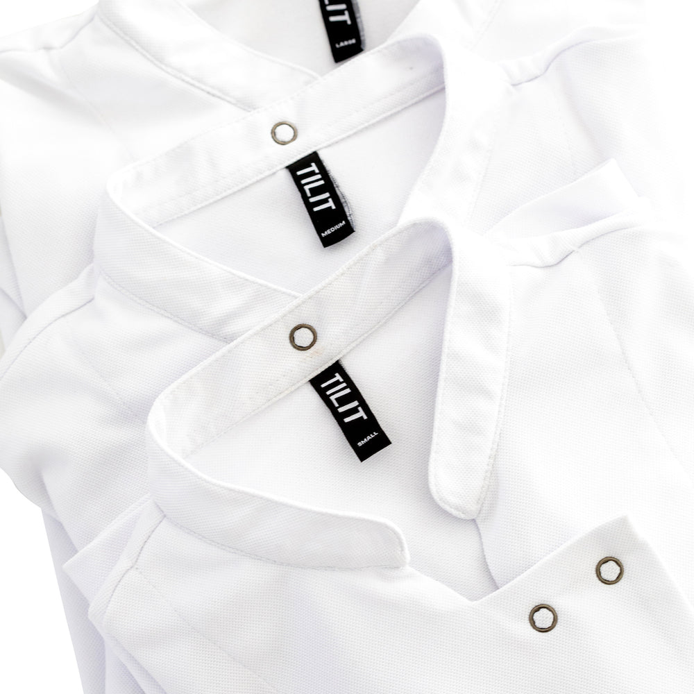 White Long Sleeve Supply Chef Coat in Women