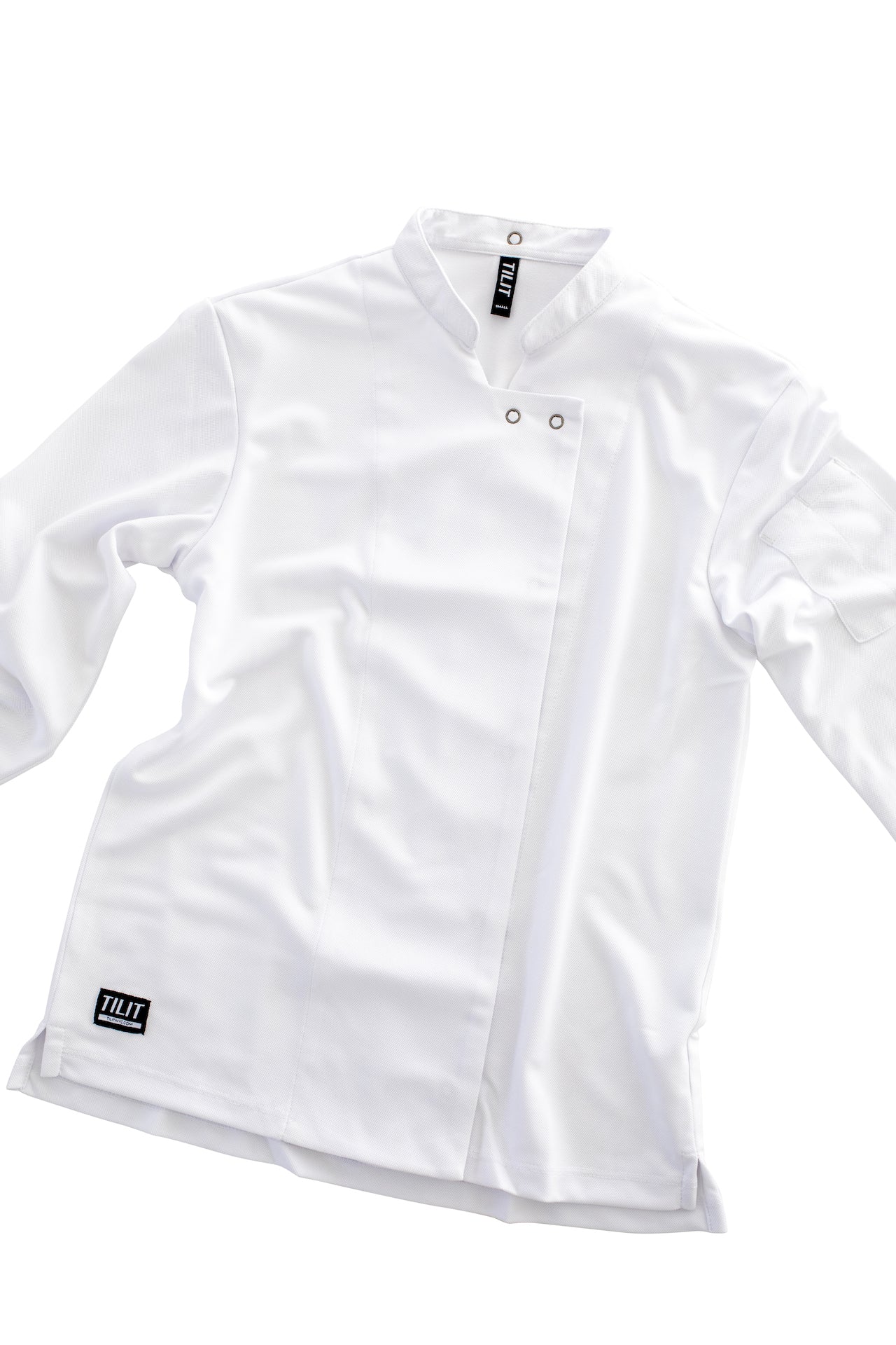 White Long Sleeve Supply Chef Coat in Women