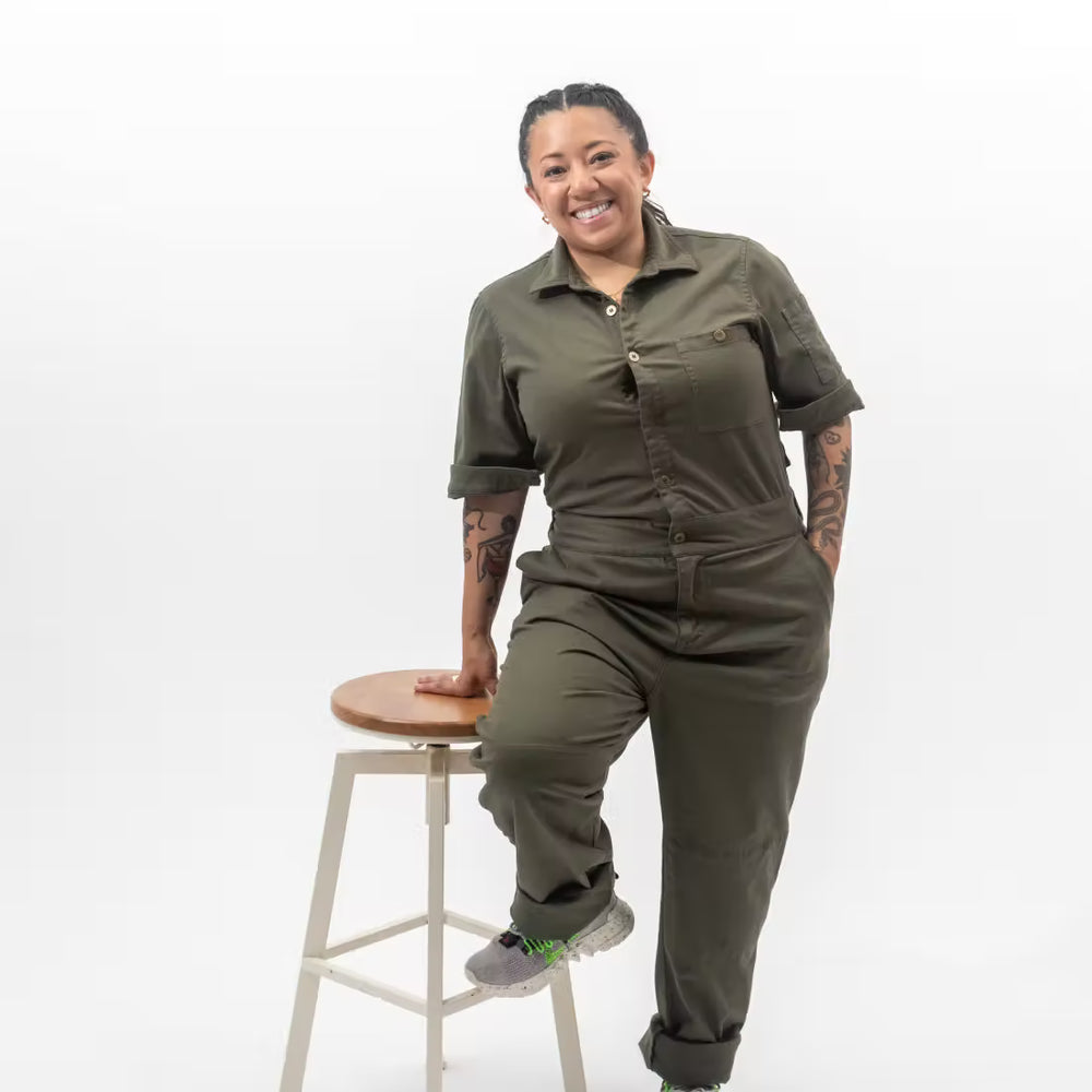 Women's Short Sleeve Jumpsuit