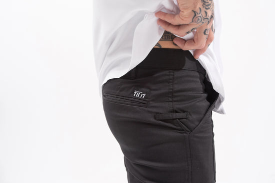 black chefs pants