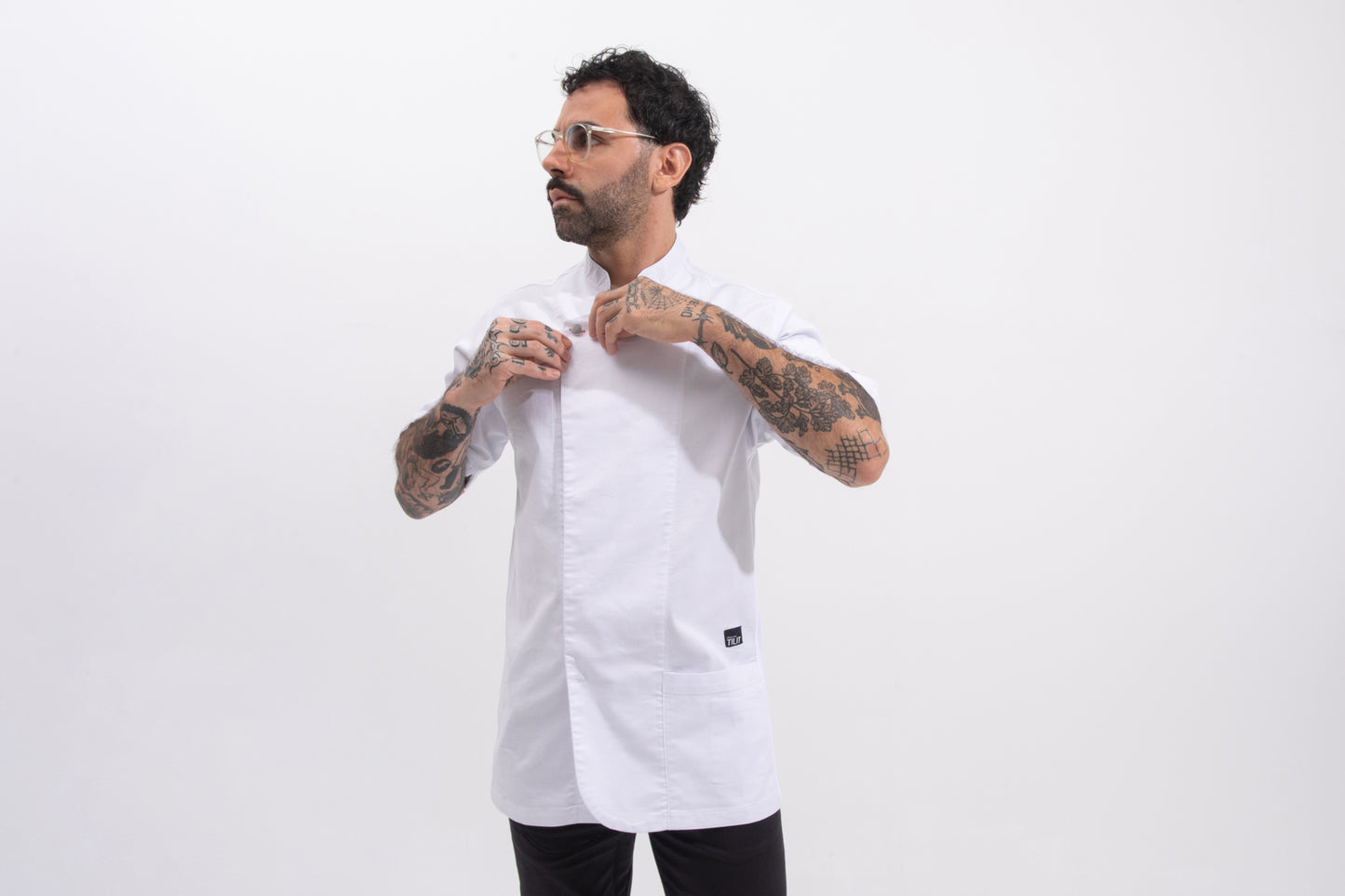Load image into Gallery viewer, embroidered chef coat
