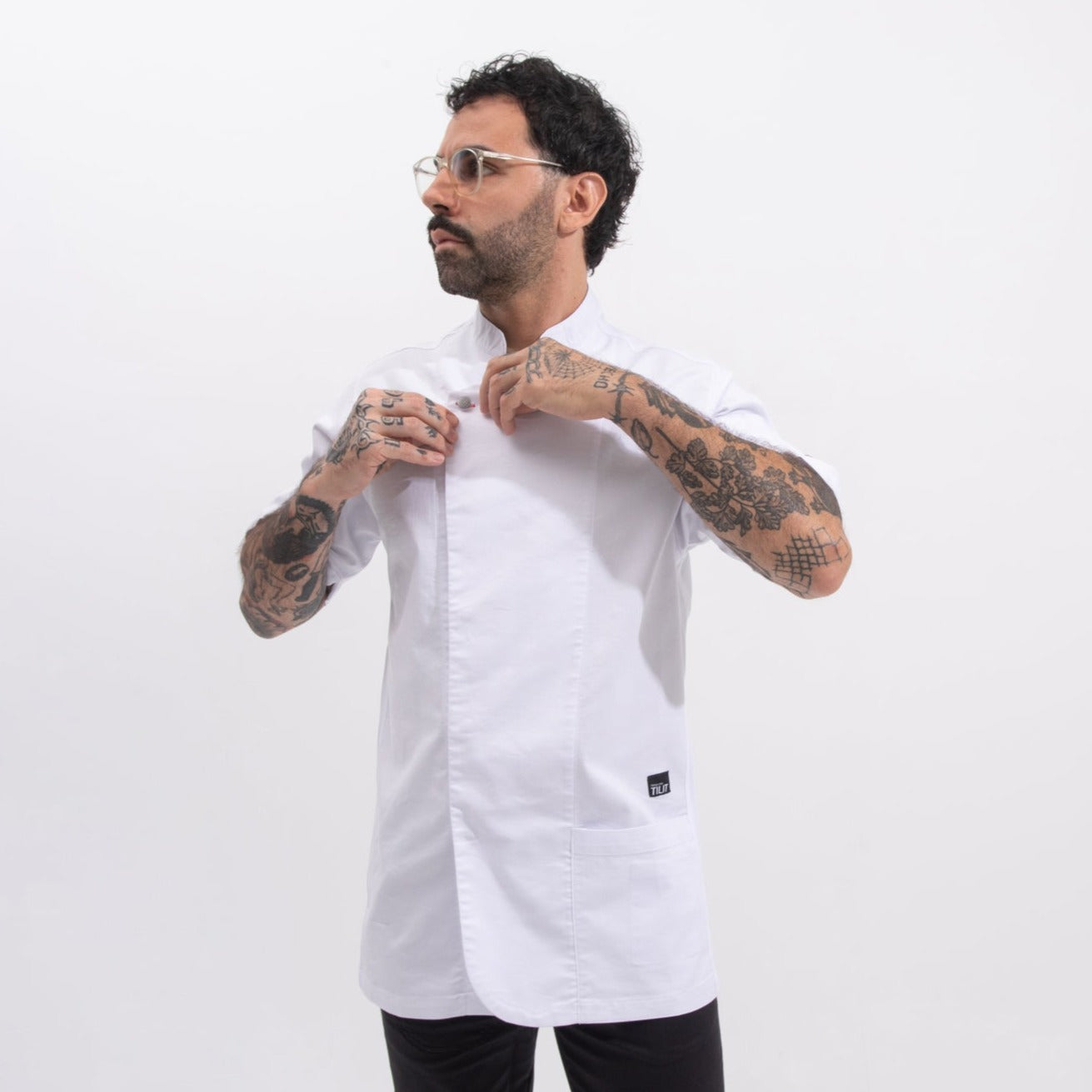 embroidered chef coat