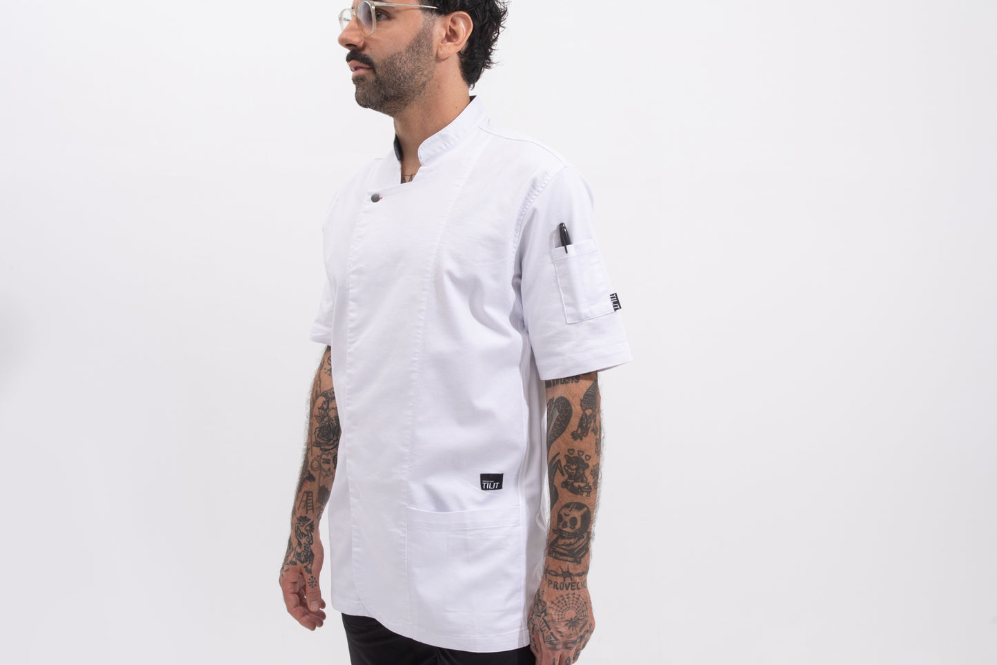 embroidered chef coat