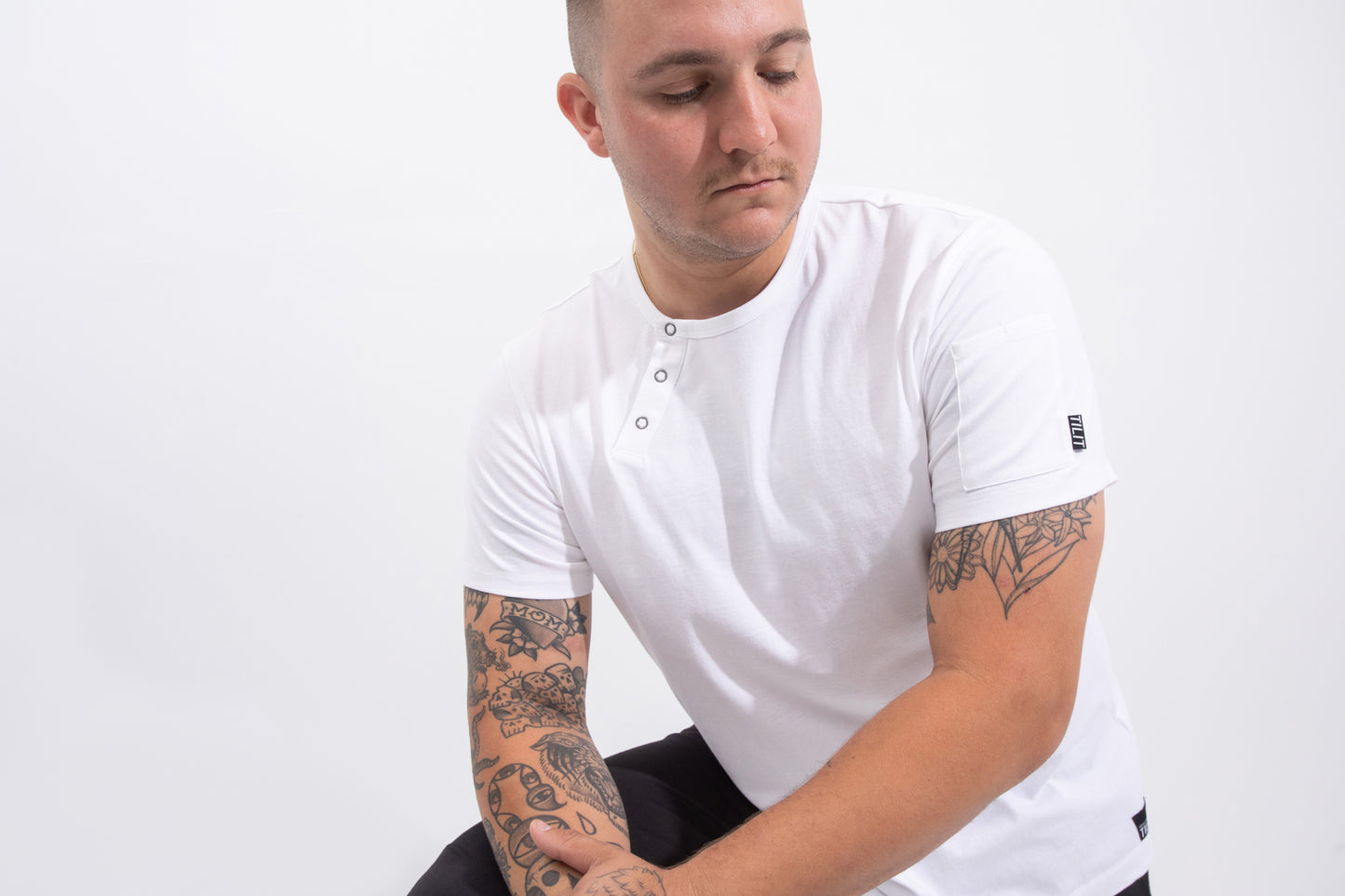 work henley tee