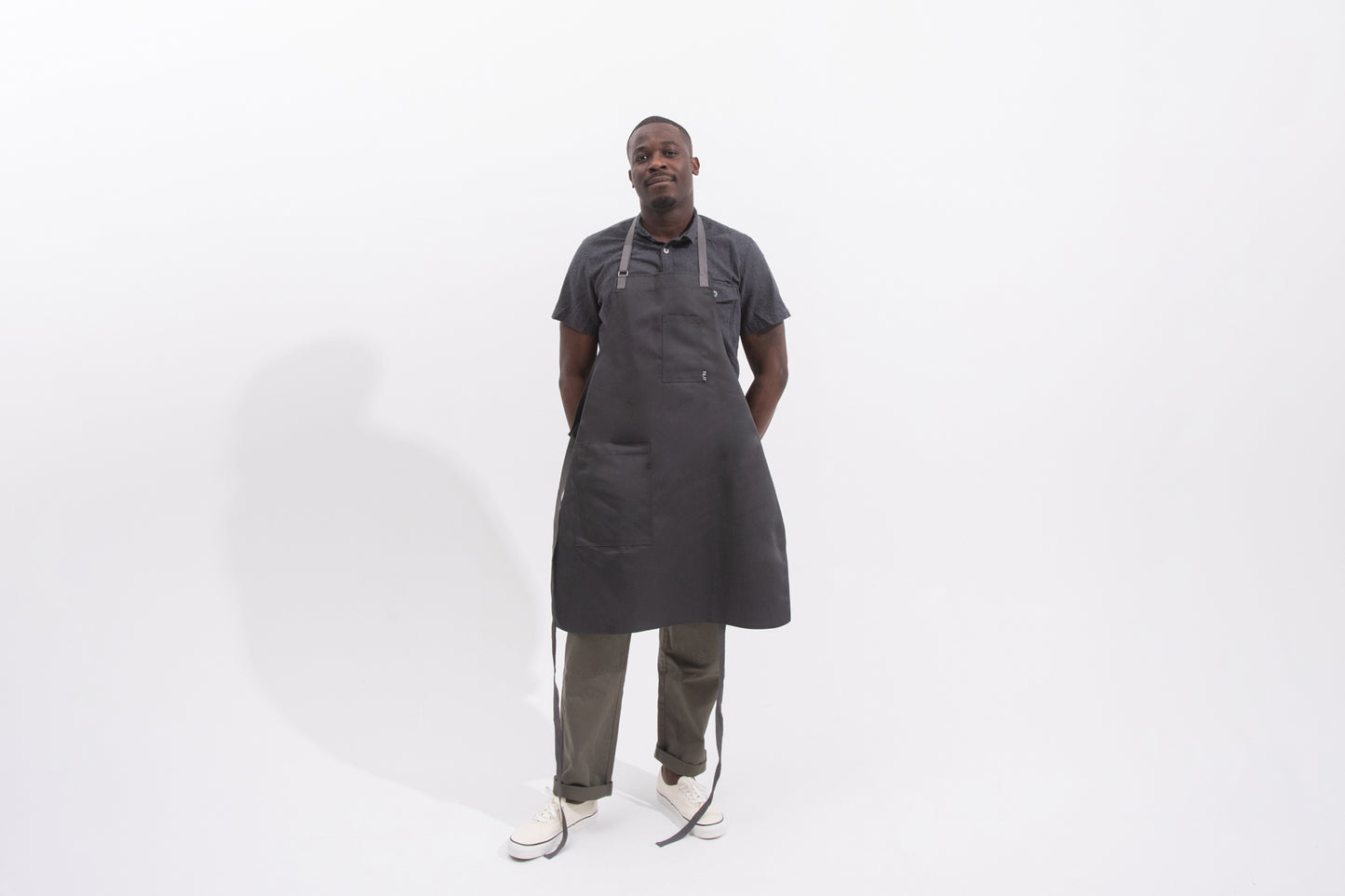 Load image into Gallery viewer, Grey Chef&amp;#39;s Apron
