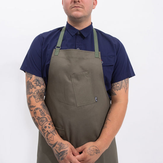 Work Apron With Unique Herringbone Pattern – Tilit