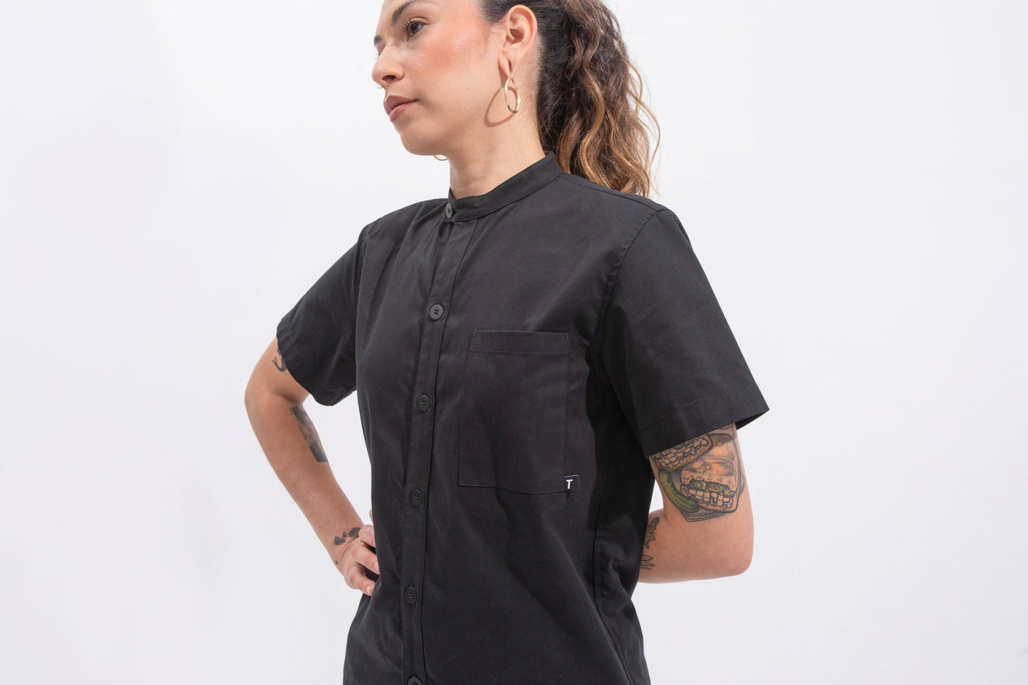 Shoulder Tab Shirt - Women - Ready-to-Wear