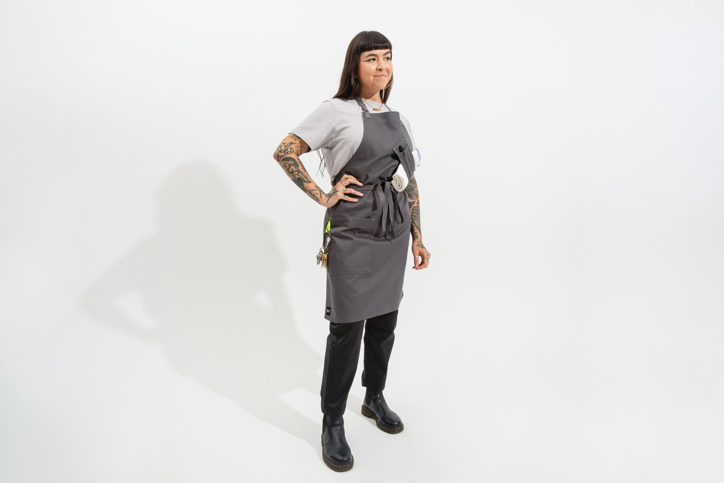 Work Apron With Unique Herringbone Pattern – Tilit